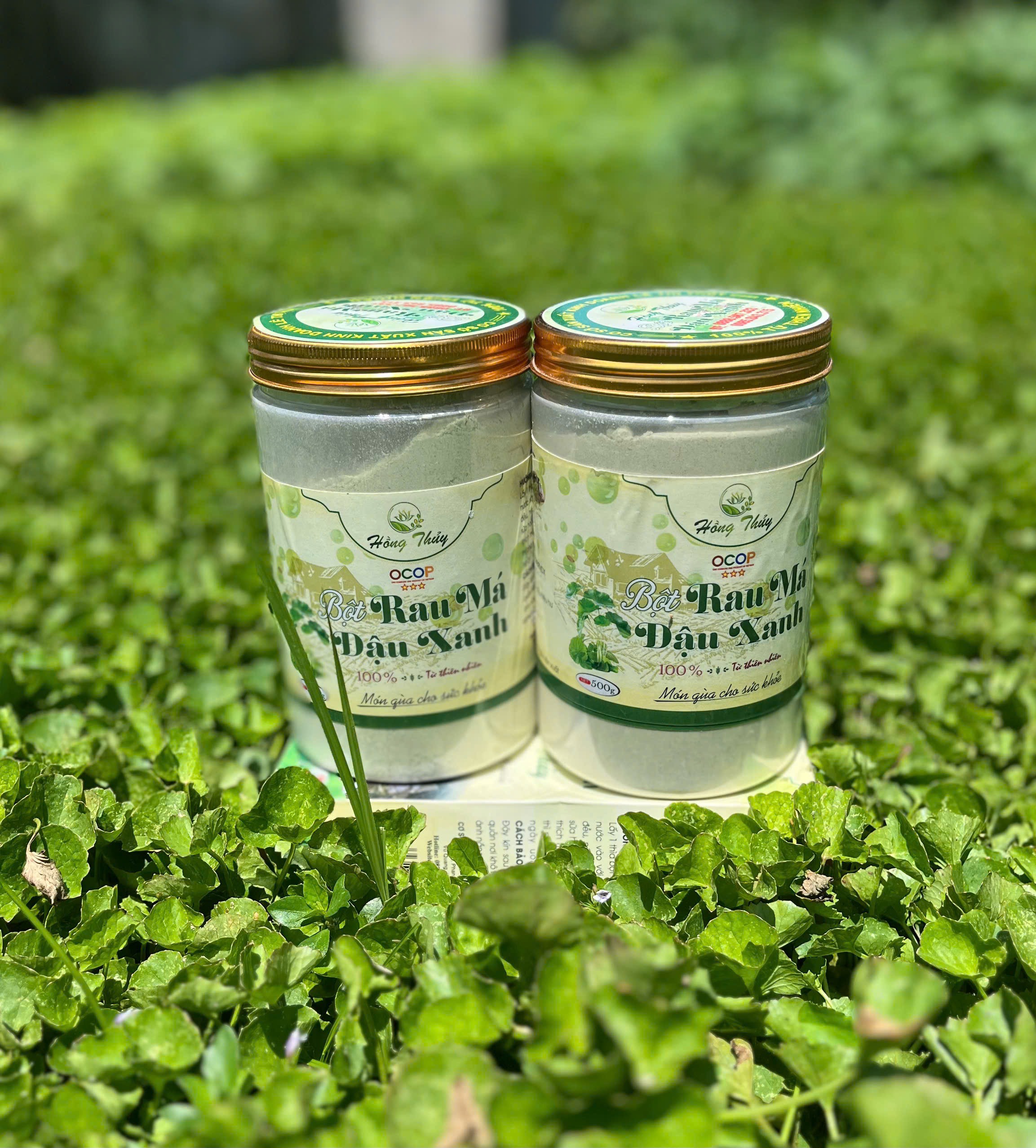 Bột đậu xanh rau má