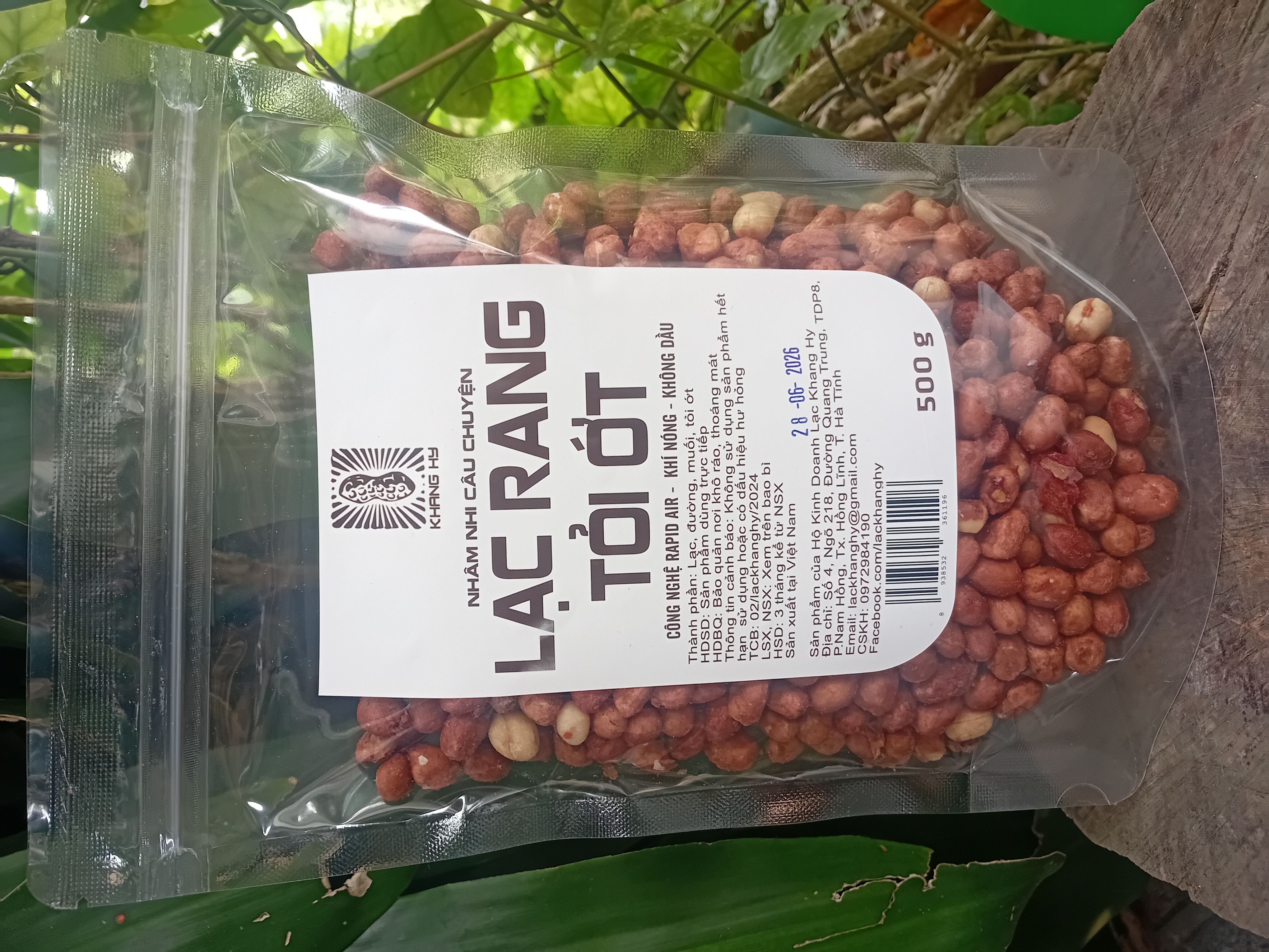 LẠC RANG TỎI ỚT KHANG HY 500G
