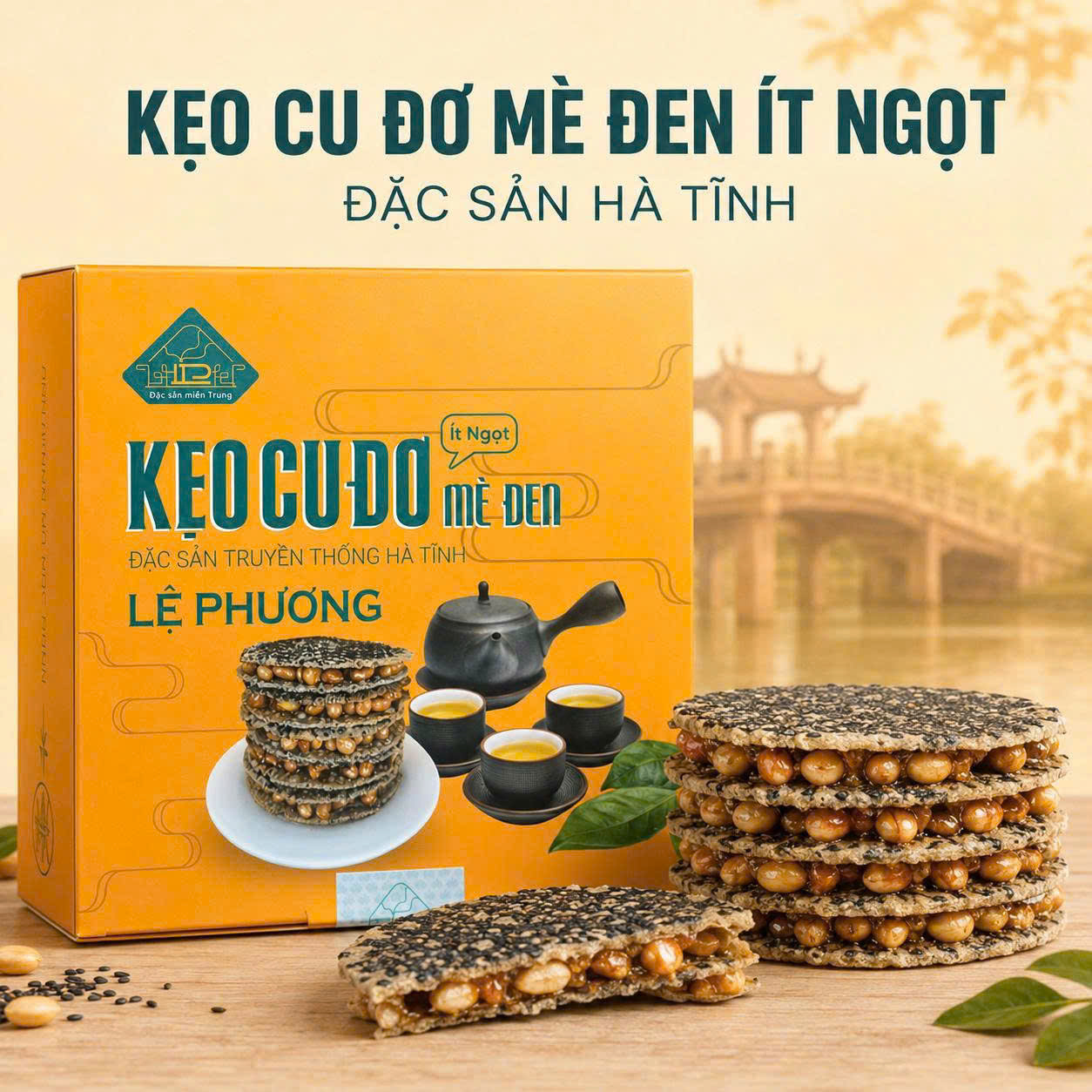 Kẹo cu đơ mè đen ít ngọt đặc biệt