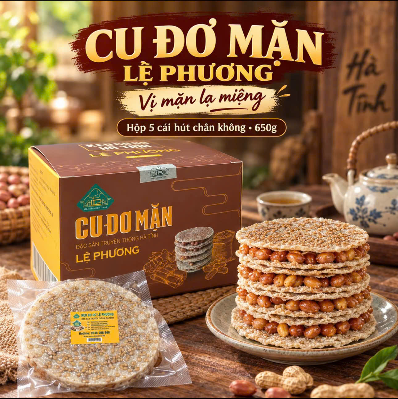 Kẹo cu đơ mặn Lệ Phương