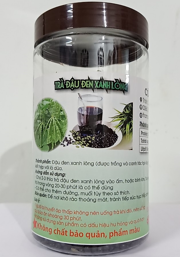 Trà đậu đen xanh lòng
